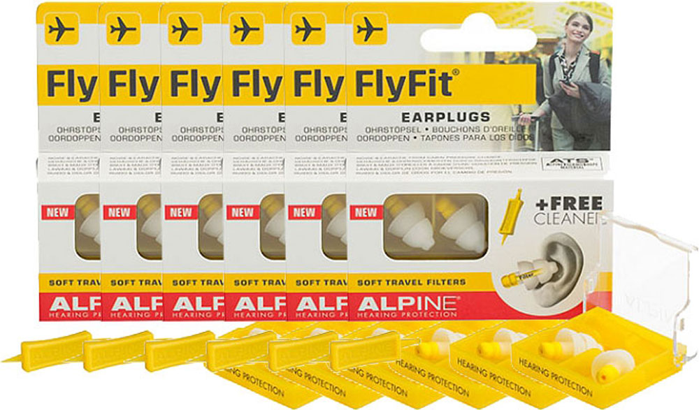 Alpine Flyfit Oordopjes Voordeelverpakking 6x2 Stuk